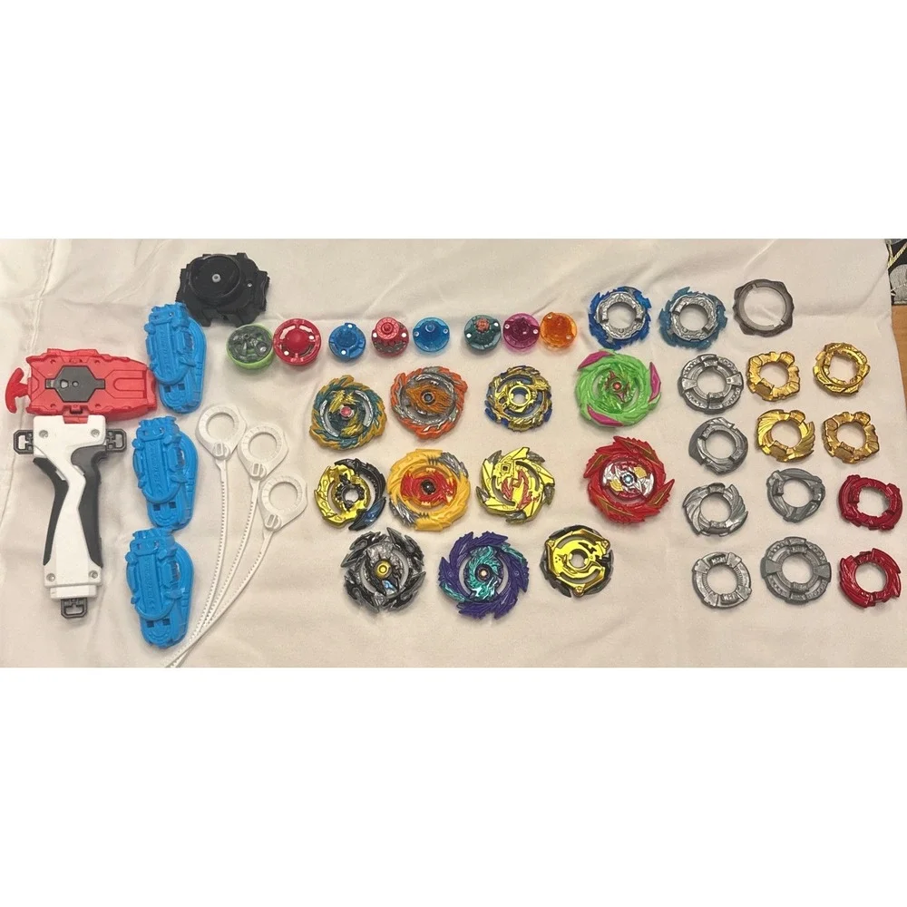 Beyblade Lot 42 Pcs Mix Metal Forge Disc Energy Layer Performance Tip‎ Launcher